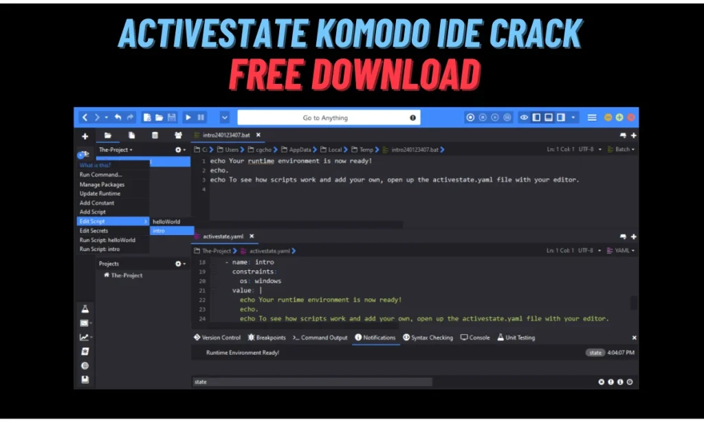 ActiveState Komodo IDE Crack