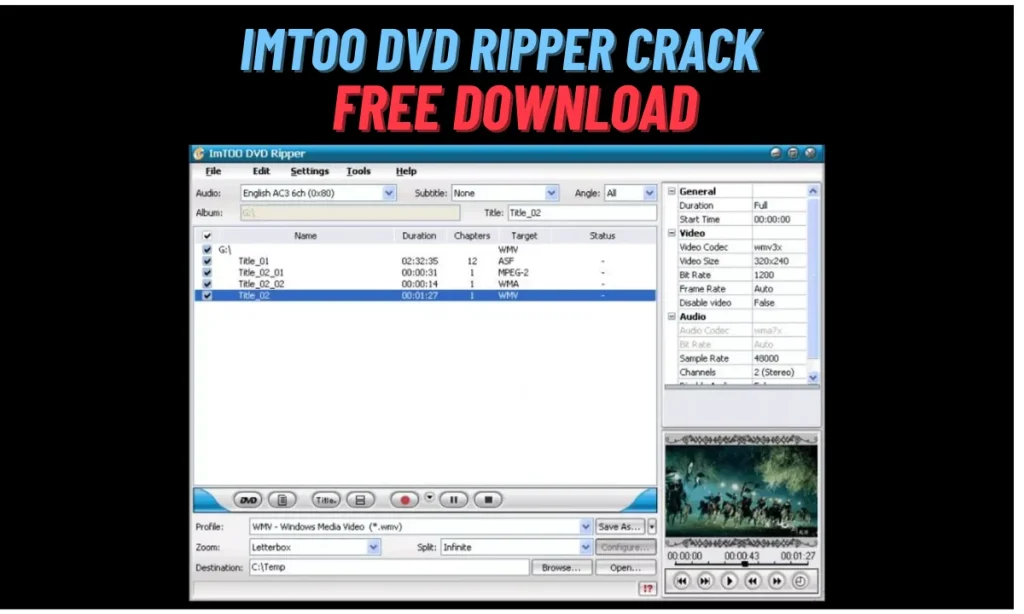 ImTOO DVD Ripper Crack
