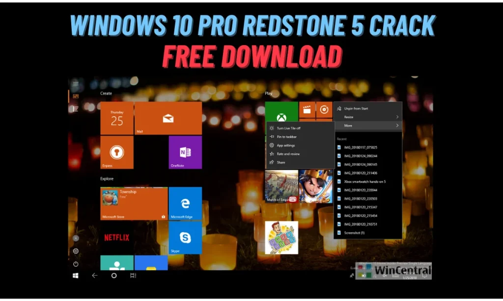 Windows 10 Pro Redstone 5 Crack