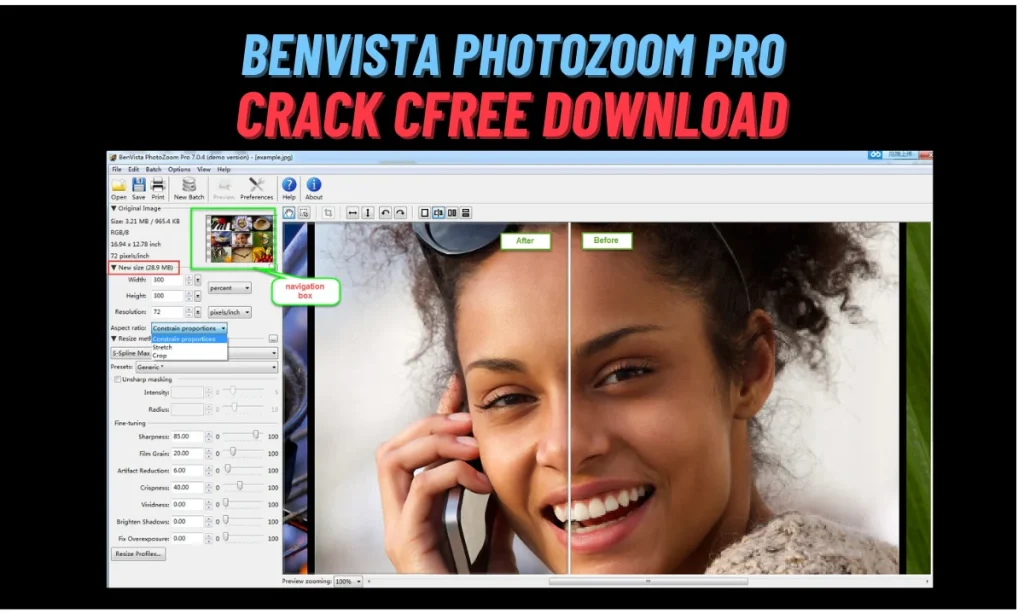 Benvista PhotoZoom Pro Crack