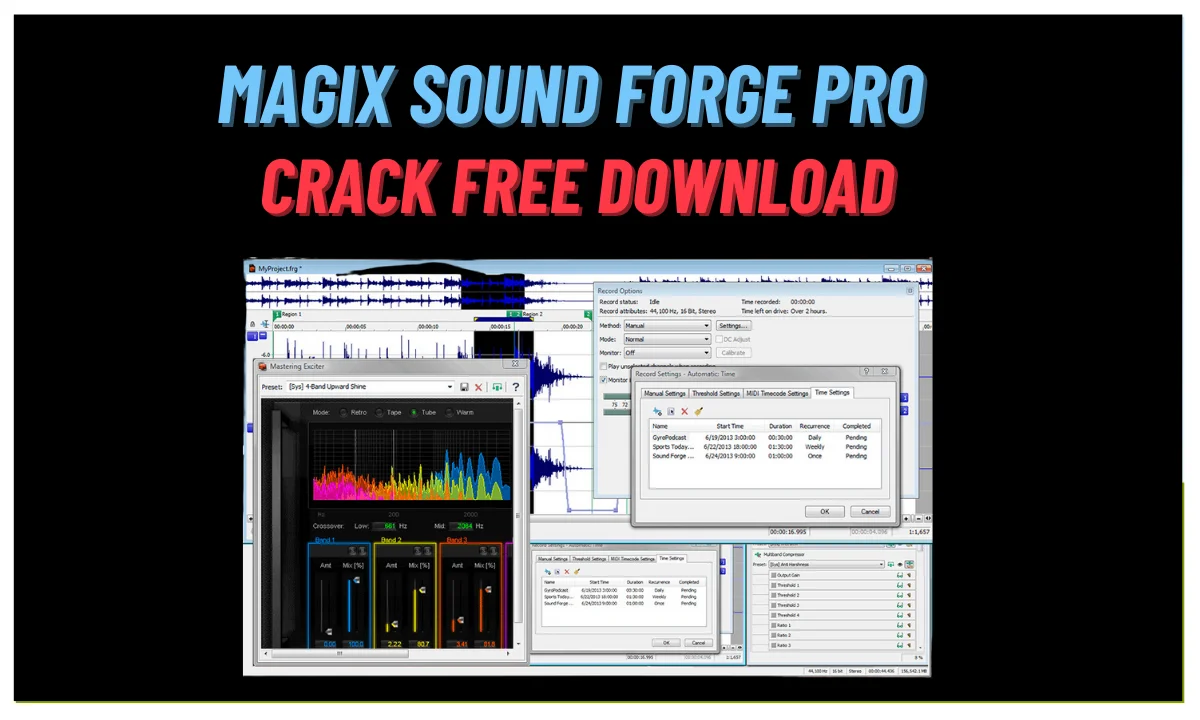 Magix Sound Forge Pro Crack