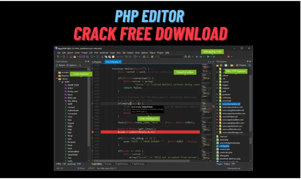 PHP Editor Crack