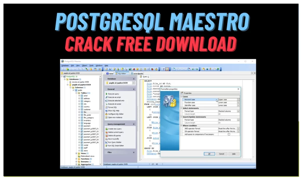 PostgreSQL Maestro Crack