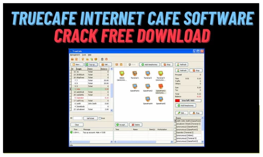 TrueCafe Internet Cafe Software Crack