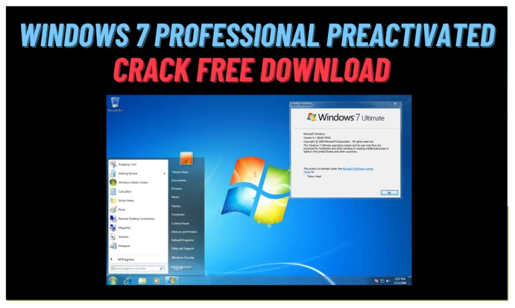 Windows 7 Professional Preactivated Crack