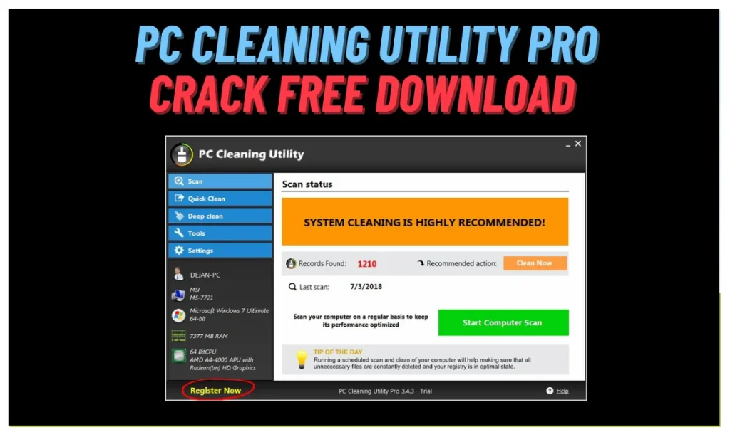 PC Cleaning Utility Pro