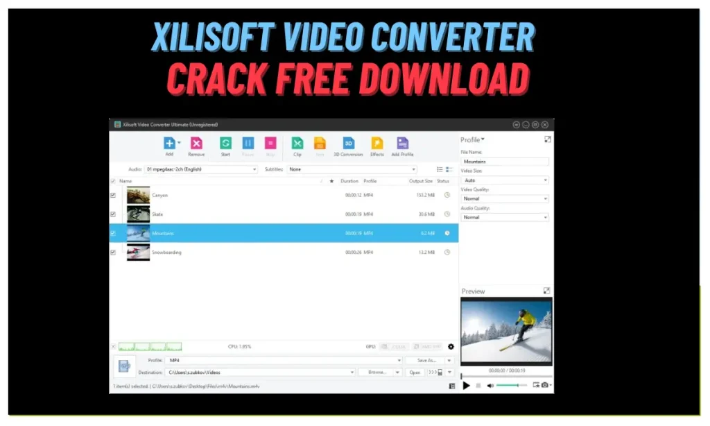 Xilisoft Video Converter Free Download